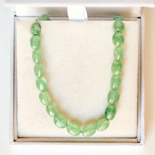 SAMPLE SALE- Strawberry Quartz Tumble Beaded Necklace