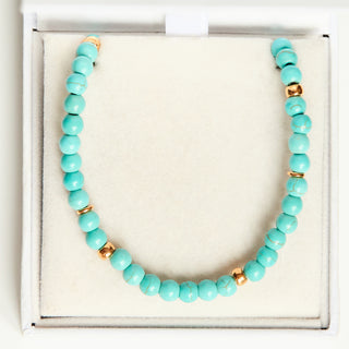SAMPLE SALE- Turquoise Beaded Necklace