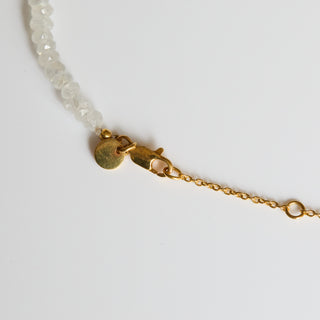 SAMPLE SALE- Moonstone Celestial Star Beaded Necklace