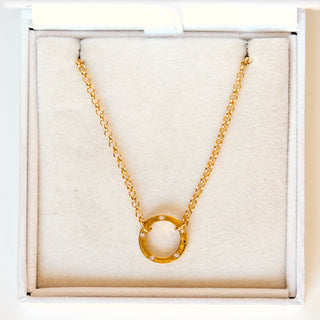 SAMPLE SALE- Star Set Opening Bail Chain Necklace