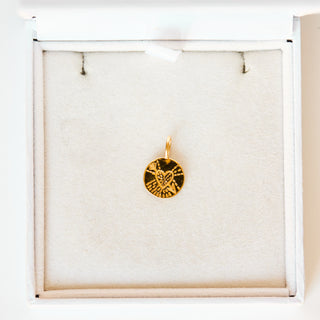 SAMPLE SALE- Lovers Coin Pendant - Engraved with 'Chloe'