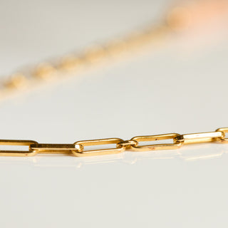 SAMPLE SALE- Peach Amazonite Chain Necklace
