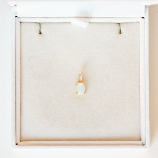 SAMPLE SALE- Ethiopian Opal & CZ Pendant