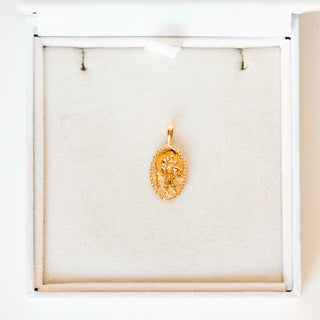 SAMPLE SALE- Gold St. Christopher Pendant