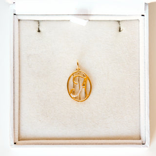 SAMPLE SALE- Diamond 'A' Initital Pendant