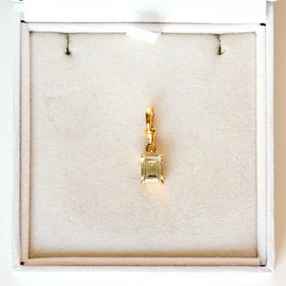 SAMPLE SALE- Green Amethyst Albert Clip Charm