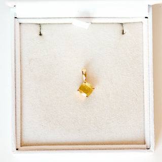 SAMPLE SALE- Sunshine Yellow Sapphire Pendant