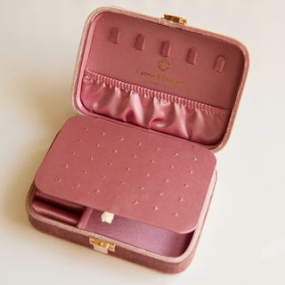 SAMPLE SALE- Vintage Pink Jewellery Box with Satin Interior