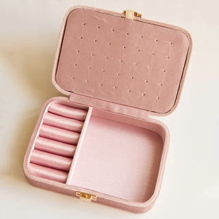 SAMPLE SALE- Pale Pink Jewellery Box with Satin Interior