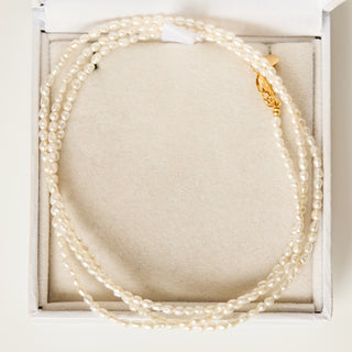 SAMPLE SALE- Long Pearl Necklace