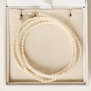 SAMPLE SALE- Long Pearl Necklace