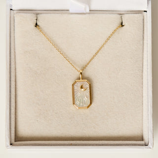 SAMPLE SALE-Pearl Tarot Card Necklace