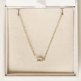 SAMPLE SALE-  Pear Paperclip Necklace
