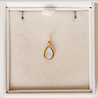 SAMPLE SALE-  Moonstone Pear Charm