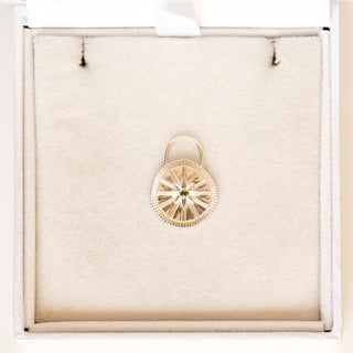 SAMPLE SALE- Star Set Disc Pendant
