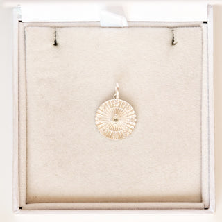 SAMPLE SALE- Sunray Coin Pendant