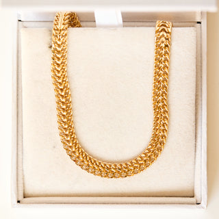 SAMPLE SALE- Braided Chain Necklace in Gold