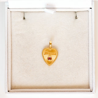 SAMPLE SALE- Mama Heart Token Pendant
