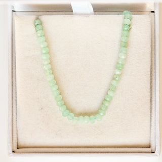 SAMPLE SALE- Ocean Green Quartz Beaded Necklace