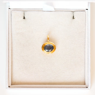 SAMPLE SALE- Bezel Set Sapphire Charm