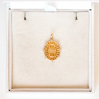 SAMPLE SALE- Starburst Coin Pendant
