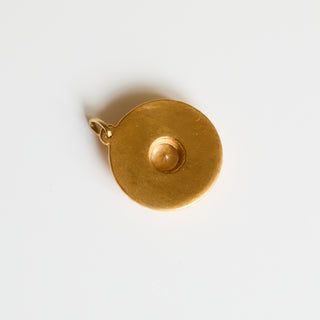 SAMPLE SALE- Citrine Coin Pendant
