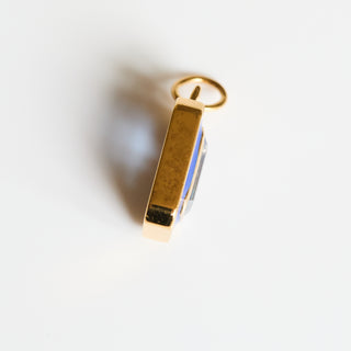 SAMPLE SALE- Blue Topaz Enamel Charm