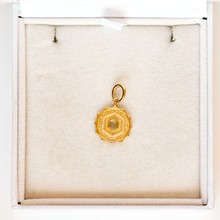 SAMPLE SALE- Geometric Coin Pendant