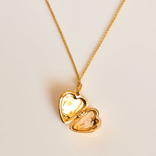 SAMPLE SALE- Diamond Star Set Heart Locket - Engraved with Maddy