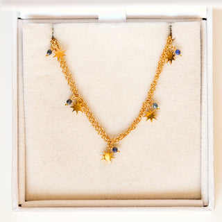 SAMPLE SALE- Double Chain Star Necklace