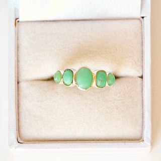 SAMPLE SALE- Chrysoprase Noa Ring - UK Size L