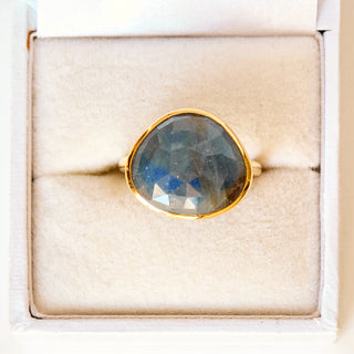 SAMPLE SALE- Statement Sapphire Ring- UK Size N