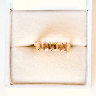 SAMPLE SALE- Ametrine Stacking Ring - UK Size L 1/2