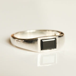 SAMPLE SALE- Black Onyx Ring - UK Size O