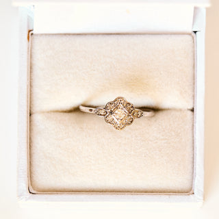 SAMPLE SALE- Deco Vintage Inspired Ring - UK Size L 1/2