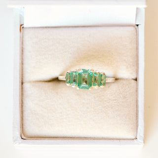 SAMPLE SALE- Fern Green Topaz Ring - UK Size O