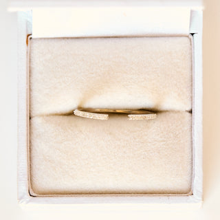 SAMPLE SALE- Diamond Open Eternity Band - UK O 1/2