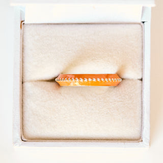SAMPLE SALE- Orange Enamel Band - UK Size O