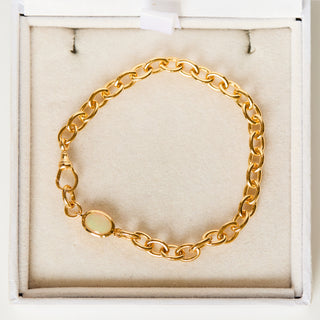 SAMPLE SALE- Opal Gemstone Albert Bracelet