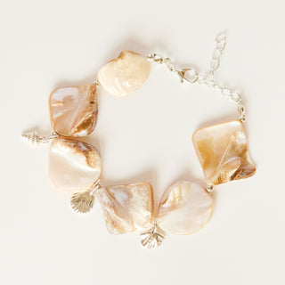 SAMPLE SALE- Silver Imitation Shell Bracelet