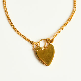 SAMPLE SALE- Heart Padlock Bracelet