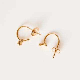 SAMPLE SALE- Mini CZ  Drop Hoops