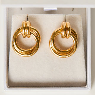 SAMPLE SALE- Double Link Hoop Earrings