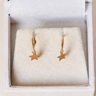 SAMPLE SALE- Mini Star Drop Hoops