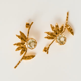 SAMPLE SALE- Statement Flower Earrings
