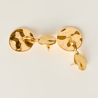 SAMPLE SALE- Statement Smooth Double Circle Studs