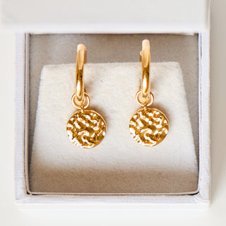 SAMPLE SALE- Molten Coin Hoops