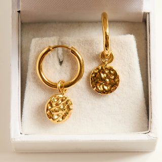 SAMPLE SALE- Molten Coin Hoops