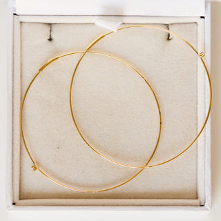 SAMPLE SALE- Oversized Diamond Stud Hoops