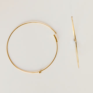 SAMPLE SALE- Oversized Diamond Stud Hoops